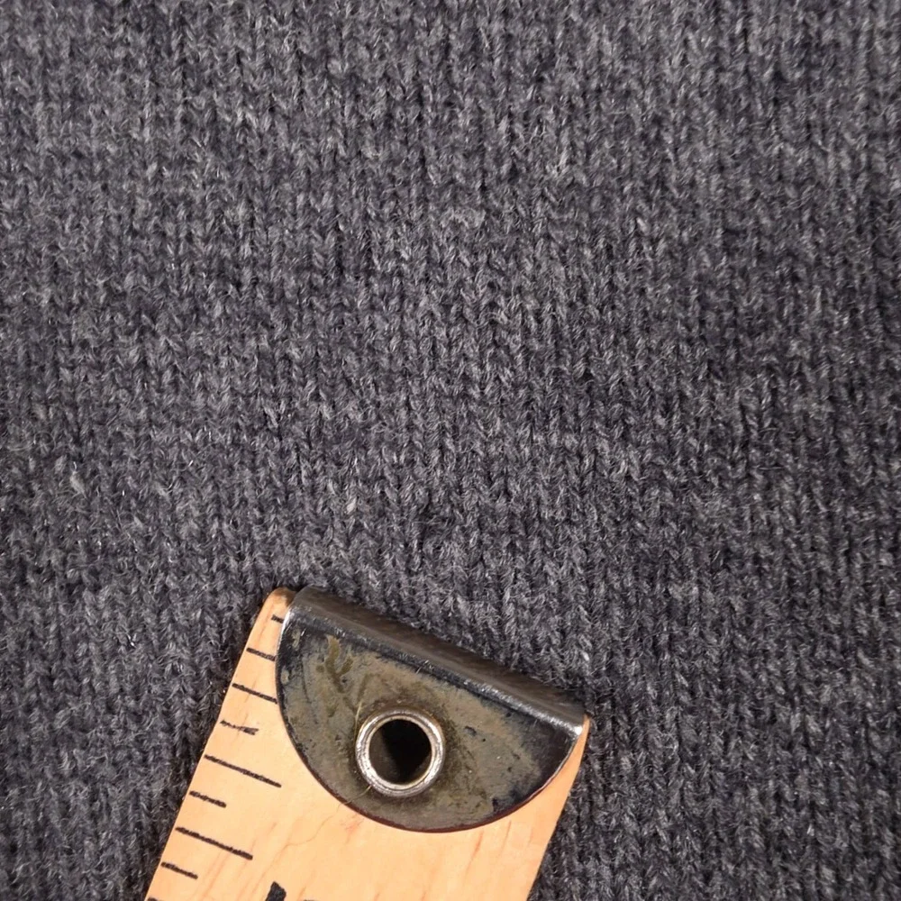 Polo Ralph Lauren Polo Sweater Mens XL Gray Lambswool Collared Long Sleeve READ